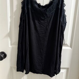 Torrid Black Lace-Trim Camisole